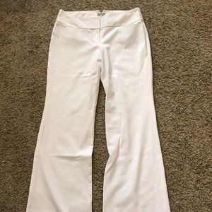 GUC WOMENS EXPRESS EDITOR WHITE DRESS PANTS SZ 10L